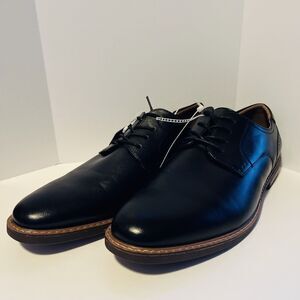 Nunn Bush Men's Royce 13M Oxford Dress Shoes Black Comfort Gel Round Toe Lace Up